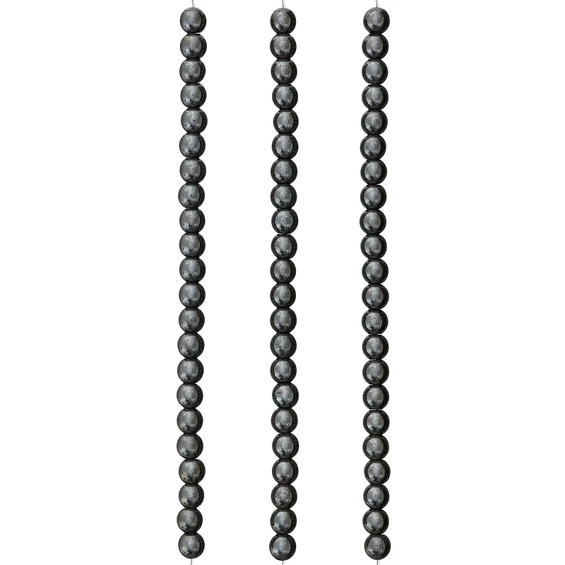 Hematite Round Beads, 6mm by Bead Landing™