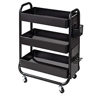 Honey Can Do Black Rolling Craft Cart