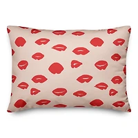 J'Adore Lips Rectangle Throw Pillow