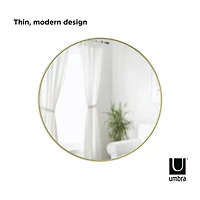 Umbra 24" Brass Hubba Round Mirror 