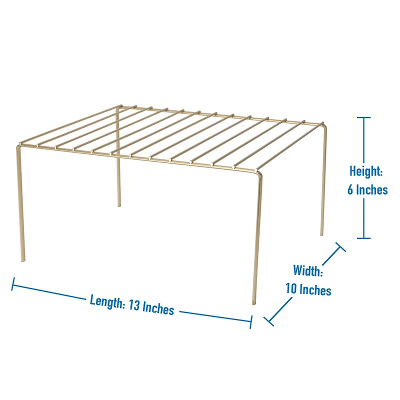 Kitchen Details Satin Gold Medium Helper Shelf