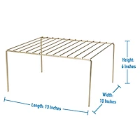 Kitchen Details Satin Gold Medium Helper Shelf