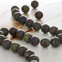 Matte Dragon Blood Round Beads, 8mm by Bead Landing™