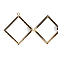 Set of 3 Gold Metal Glam Wall Hook, 17", 22", 33"