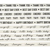 3/8" x 2yd. Sentiments Value Pack Ribbon by Celebrate It®