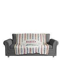 Red, White & Blue Coral Fleece Blanket