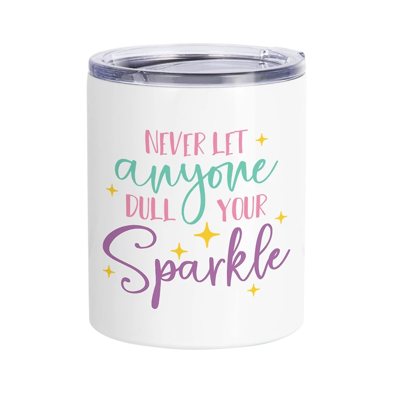 Craft Express 10oz. White Stainless Steel Lowball Mug, 4ct.