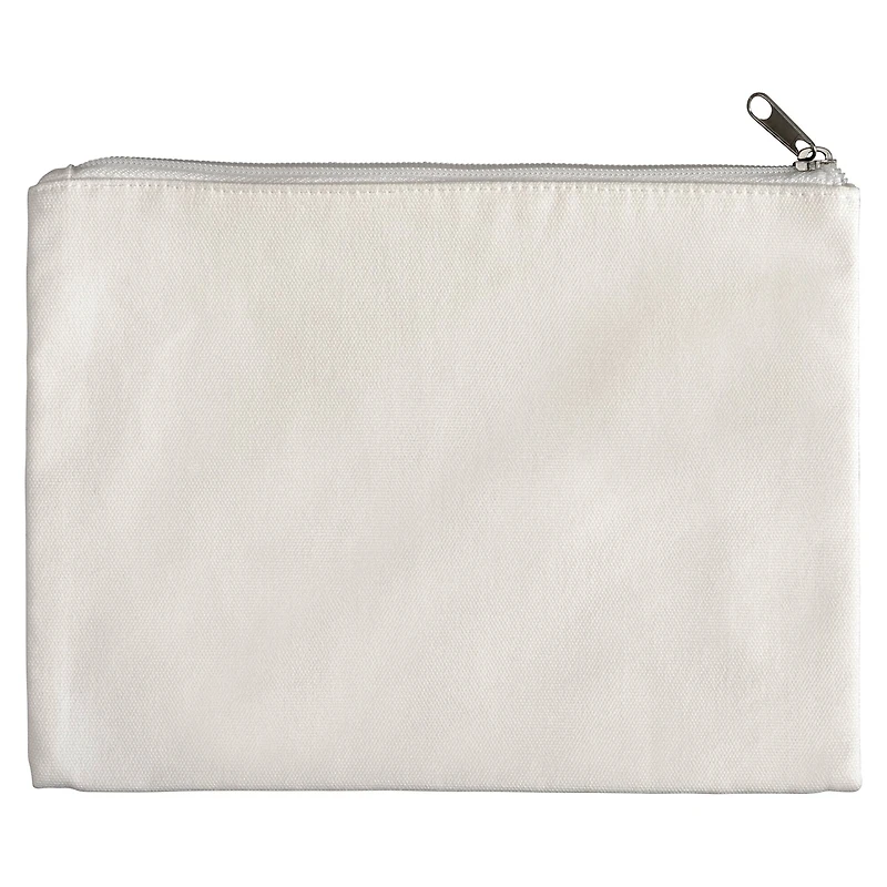 12 Pack: 10" x 8" White Canvas Pouch by Make Market®