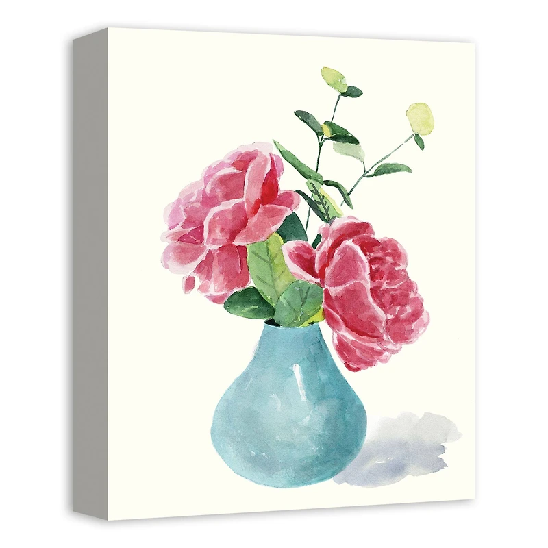 Pink Peonies 11" x 14" Canvas Wall Art