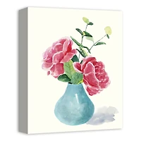 Pink Peonies 11" x 14" Canvas Wall Art