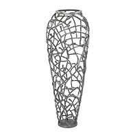 Gold Contemporary Vase, 12" x 12" x 33"