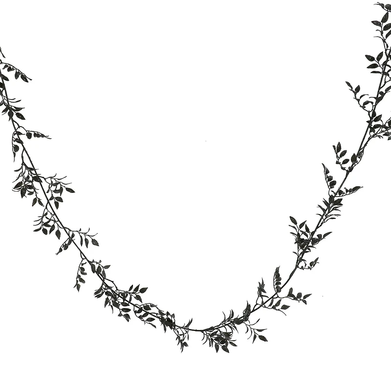 5ft. Black Leaves Coiled Garland by Ashland®
