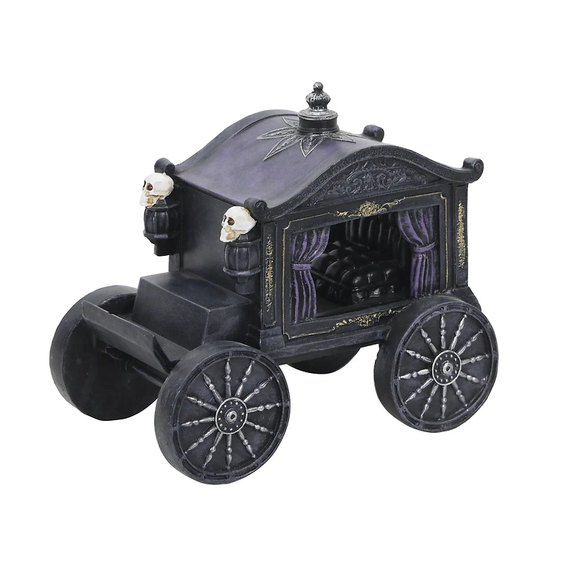 7.75" Black Skull Carriage Tabletop Décor by Ashland®