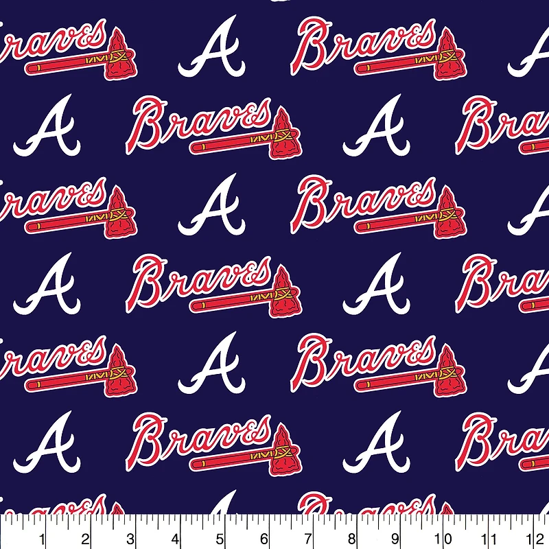 MLB Atlanta Braves Cotton Fabric