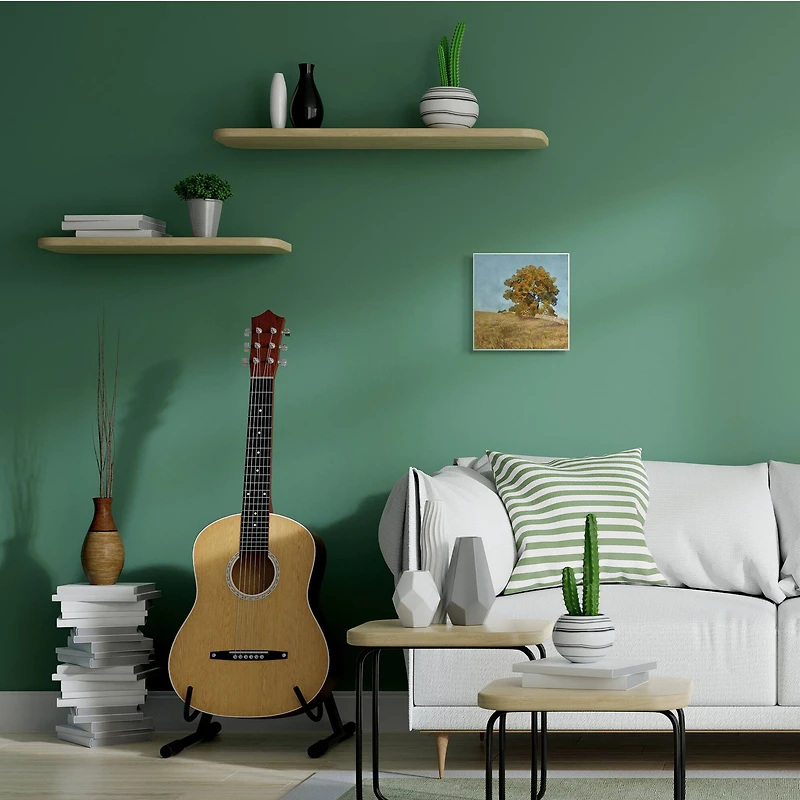 Stupell Industries Autumn Tree on Grassy Hill Country Landscape,12" x 12"