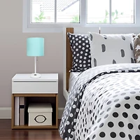 LimeLights White Base Lamp with Charging Outlet