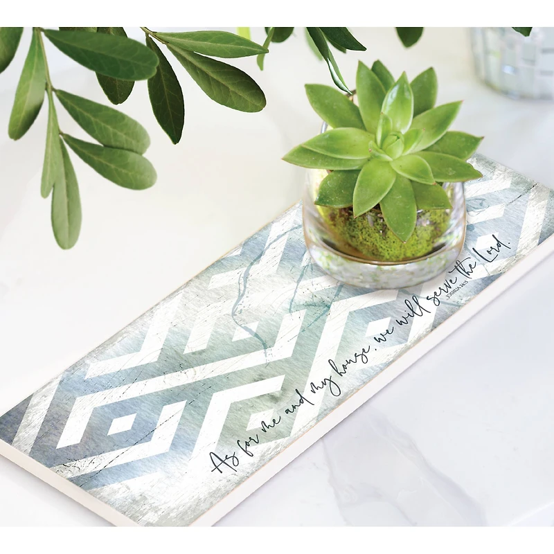 As For Me & My House Wood Plaque