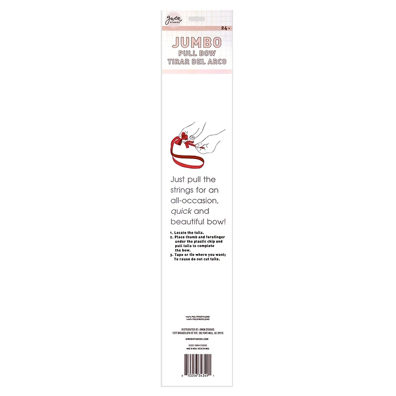 Gwen Studios 24" Giant Red Waterproof Car Bow