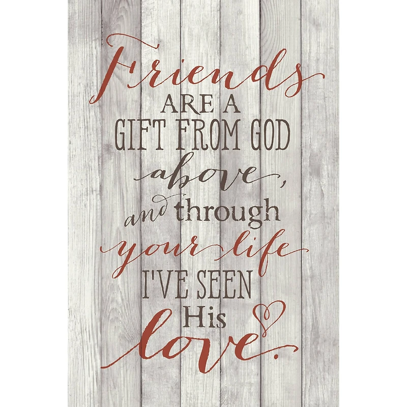 Friends Are A Gift Wood Plaque