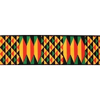 2.5" x 3yd. Faux Linen Wired Geometric Ribbon by Celebrate It™