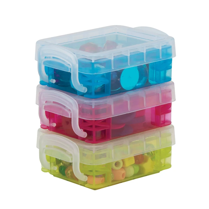 Multicolor Bitty Boxes by Simply Tidy™, 3ct.