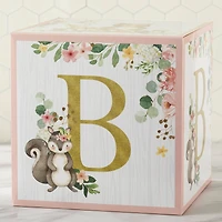 Kate Aspen Pink Woodland Baby Block Box Set, 4ct.