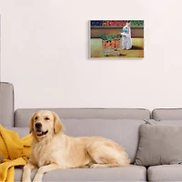 Stupell Industries Bunny Shopping in Face Mask Wall Plaque