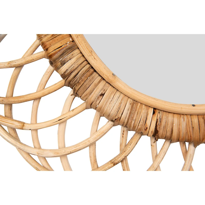 Hello Honey® Oval Woven Bamboo Wall Mirror