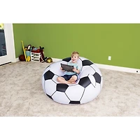 Bestway Up In & Over Beanless Soccer Ball Chair, 45" x 44" x 26"