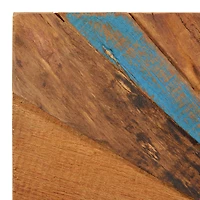 39" Brown Rustic Abstract Teak Wood Wall Decor