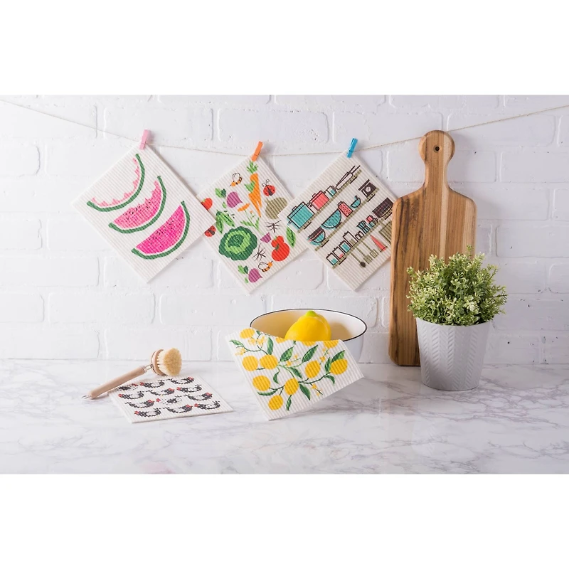 DII® Lemon Swedish Dishcloth, 3ct.