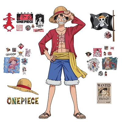 RoomMates One Piece Luffy Giant Peel & Stick Wall Decals