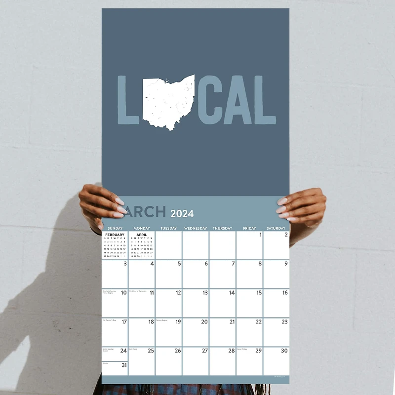 TF Publishing 2024 Home: Ohio Wall Calendar