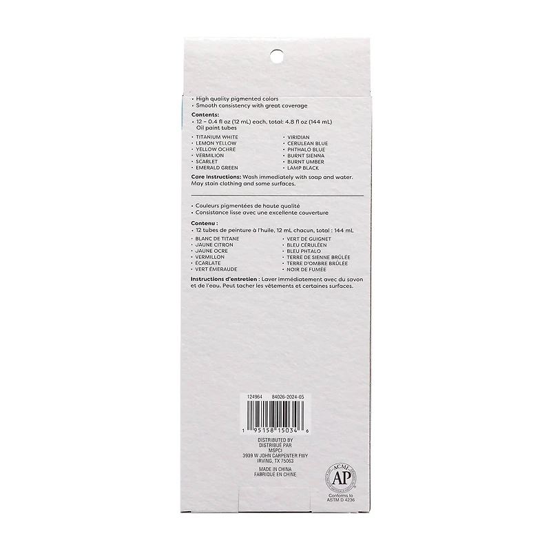 12 Packs: 12ct. (144 total) Oil Paints by Artist's Loft™ Necessities™