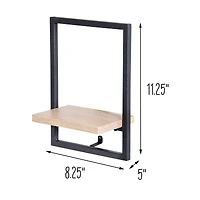 Honey Can Do 11" Vertical Floating Wall Shelf