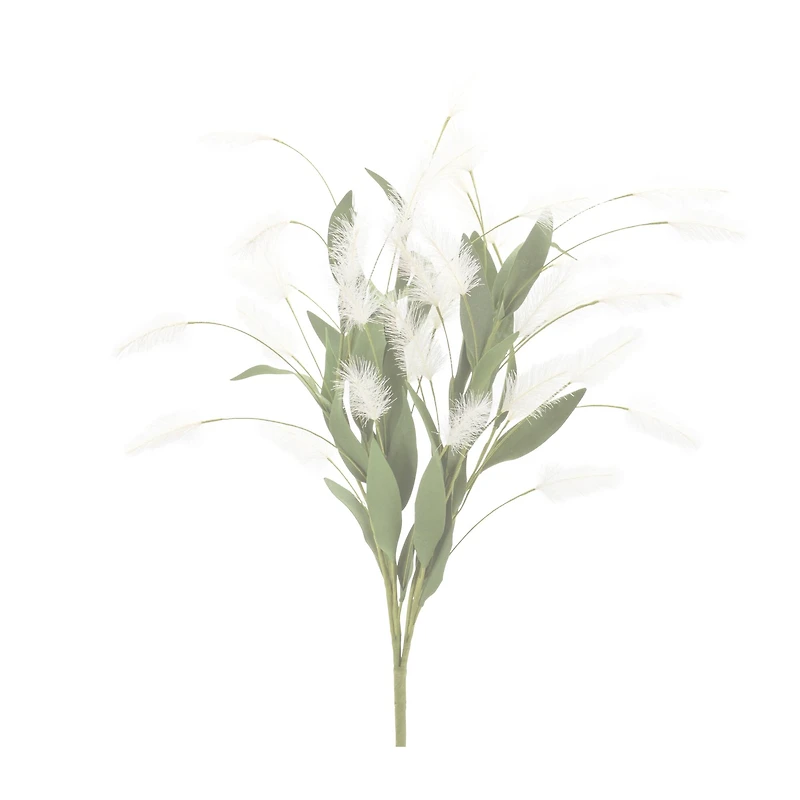 22.5" White Plume Bushes, 2ct.