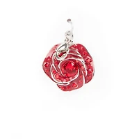 Red Austrian Crystal Rose Charm by Bead Landing™