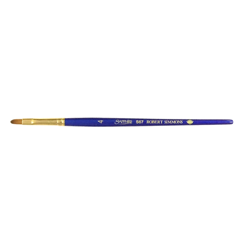 Robert Simmons Sapphire Short Handle Filbert Brush