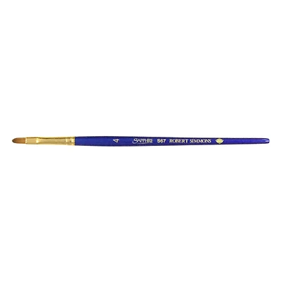 Robert Simmons Sapphire Short Handle Filbert Brush