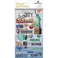 Paper House® New York City Mixed Media Multipack Stickers