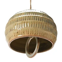 Hello Honey® 8" Stoneware Bell with Reactive Glaze