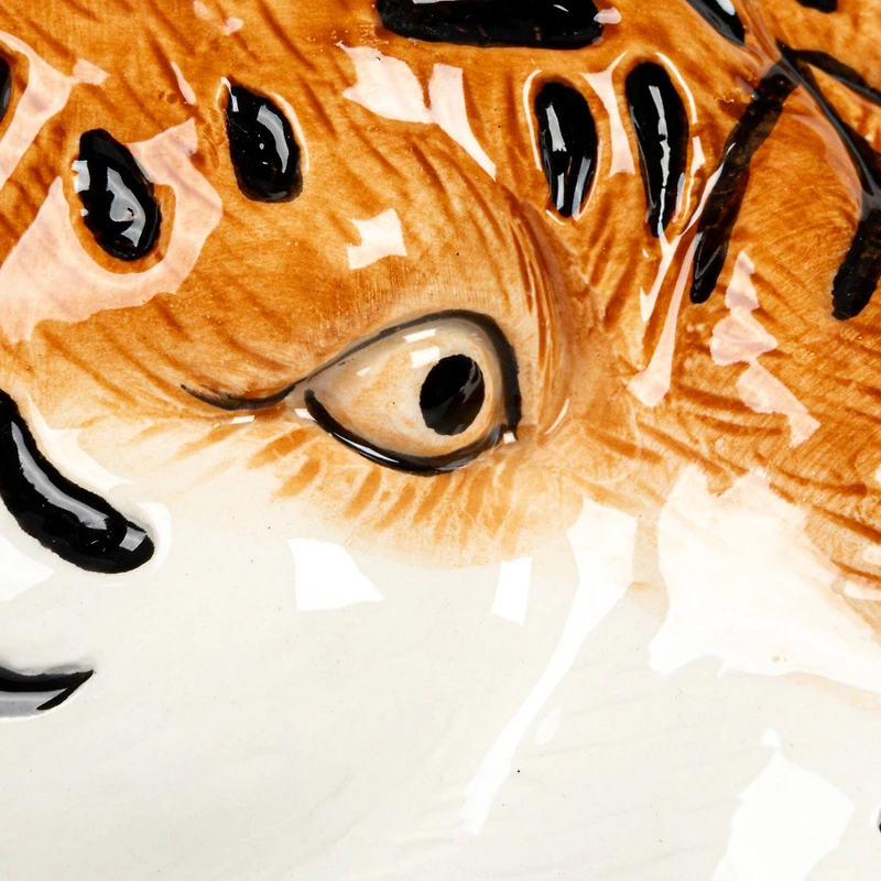 Hello Honey® 6" Round Ceramic Tiger Head Planter