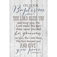 On Your Baptism Wood Plaque