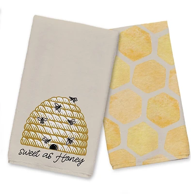 Sweet As Honey Hive Tea Towel - Set of 2