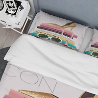 Designart 'Paris Glamourous Gold Style IV' Teenage Bedding Set