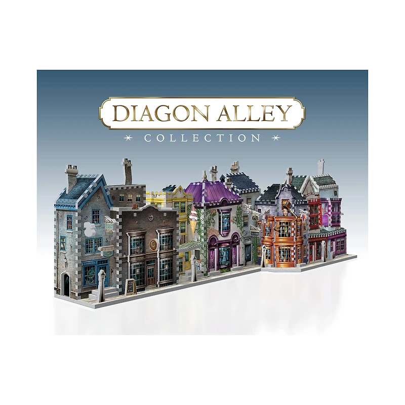 Harry Potter Diagon Alley Collection - Ollivander's Shop, Quidditch Supplies, Madam Malkin's, Weasleys' Wizard Wheezes: 1175 Pcs