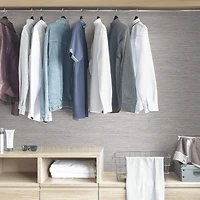 NuWallpaper Silver Tibetan Grasscloth Peel & Stick Wallpaper