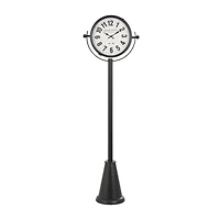 6ft. Black Metal Clock