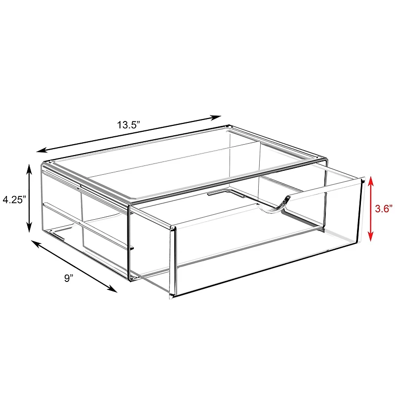 Sorbus 1-Drawer Extra Large Acrylic Cosmetic Organizer