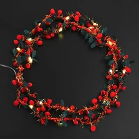 5.5ft. Red & Green Holly LED Garland String Lights by Ashland®